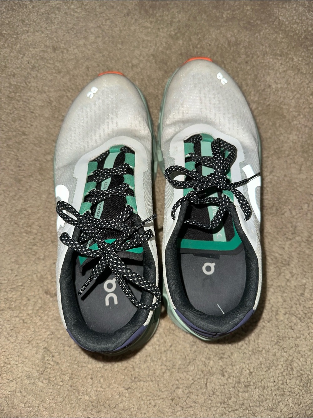 On Cloud Cloudmonster Women's Undyed White/Creek Women’s Running Athletic Shoes - Picture 7 of 9